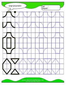 Çizgi Çalışma Sayfaları